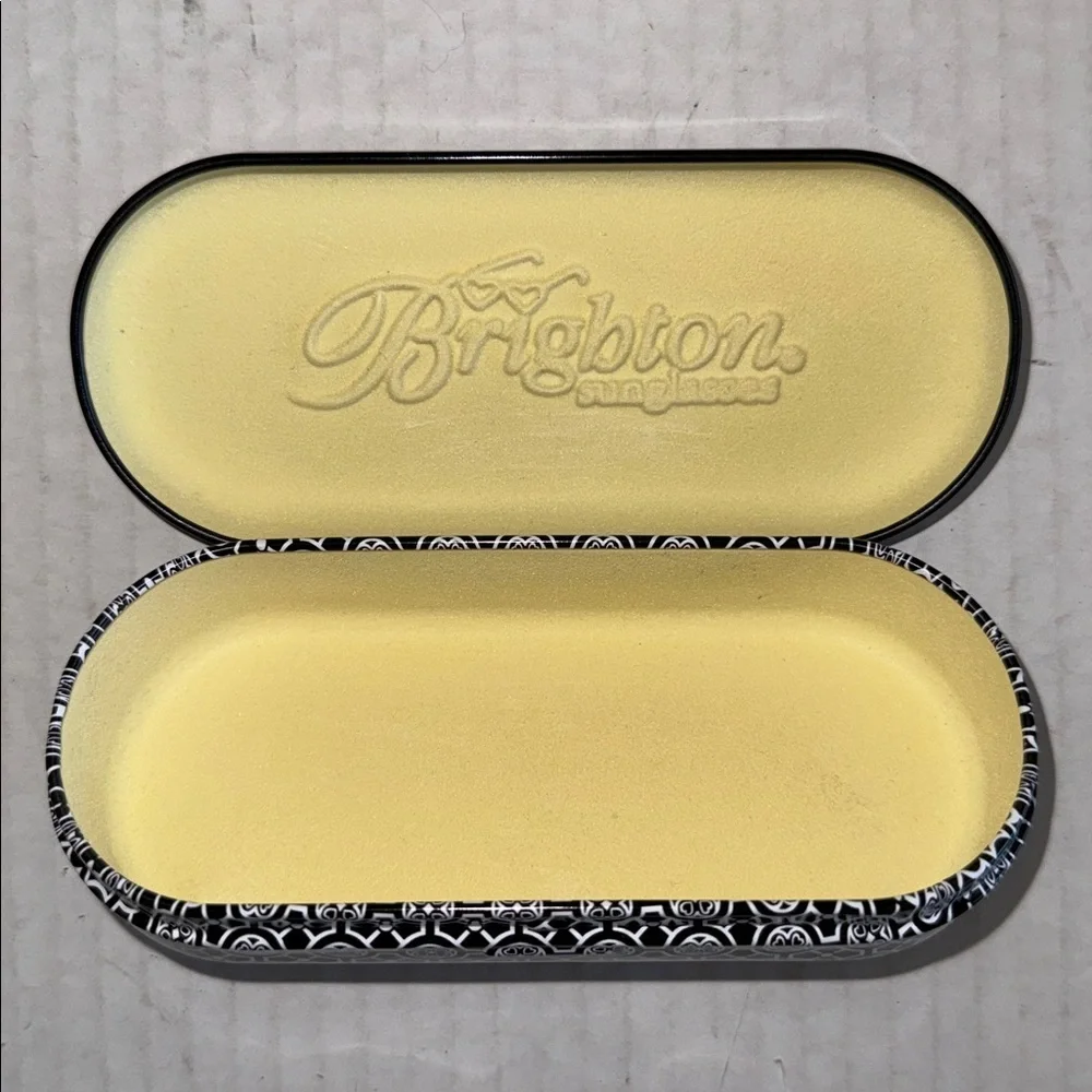 Brighton Brocade Print Metal Glasses Case
